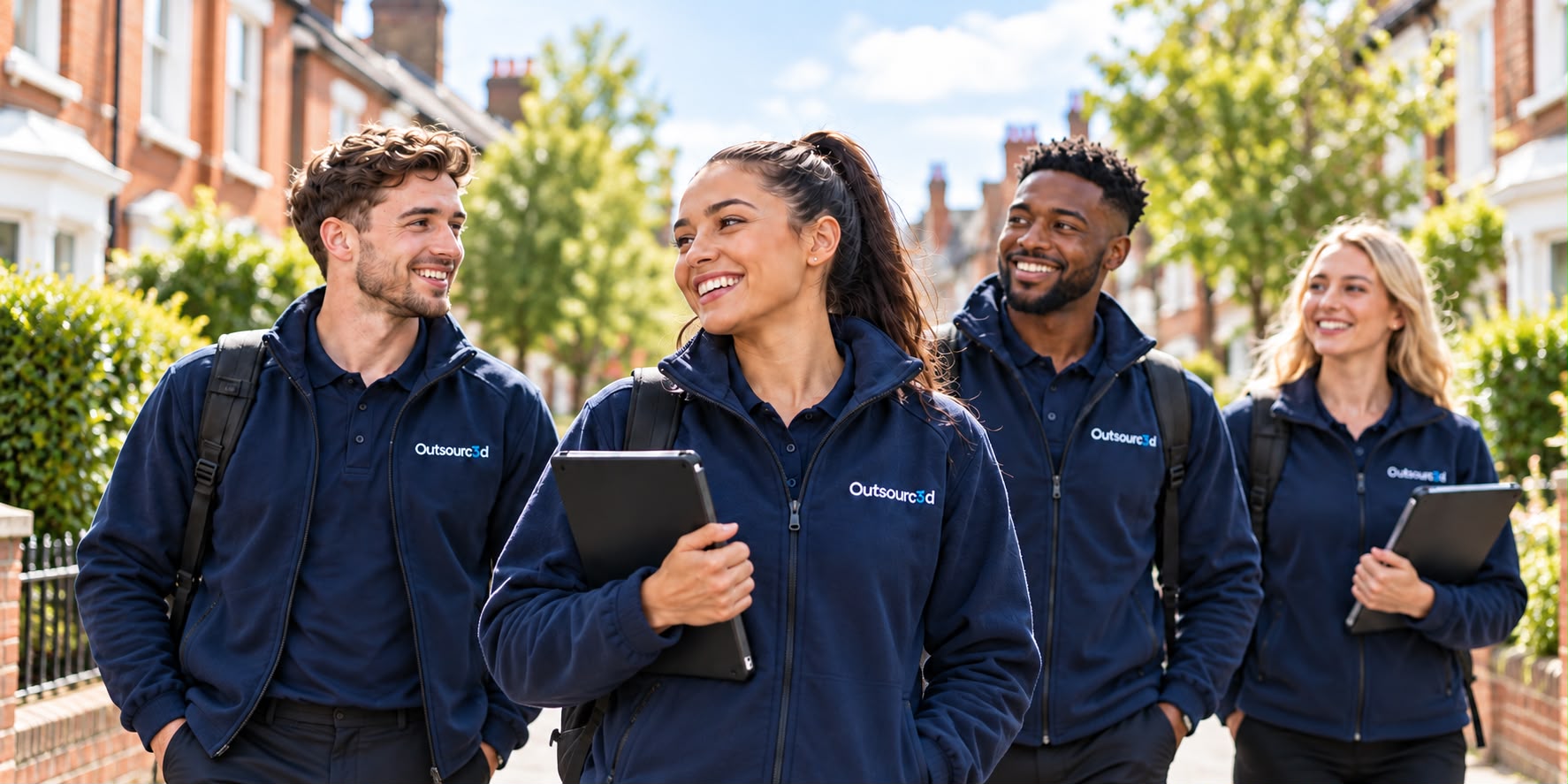 Outsourc3d face-to-face sales team